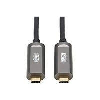 Tripp Lite USB-C AOC Cable (M/M) - USB 3.2 Gen 2 (10 Gbps) Plenum-Rated Fib