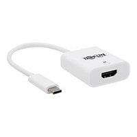 Tripp Lite USB-C to HDMI Adapter (M/F) - 8K, HDR, 4:4:4, HDCP 2.3, White - video / audio adapter - HDMI / USB