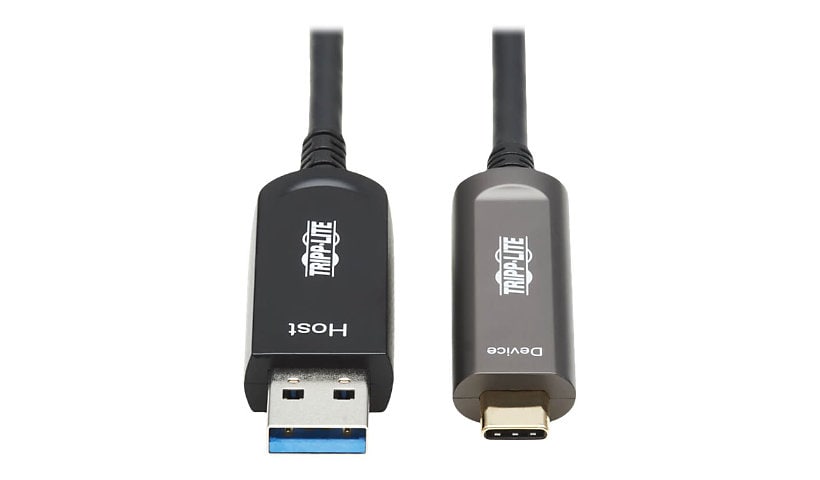 Tripp Lite USB-A to USB C Active Optical Cable Backward Compatible M/M 15M - Câble USB de type-C - USB pour 24 pin USB-C - 15 m