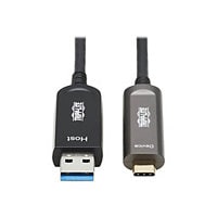 Tripp Lite USB-A to USB C Active Optical Cable Backward Compatible M/M 15M - Câble USB de type-C - USB pour 24 pin USB-C - 15 m