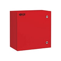 Tripp Lite Outdoor Industrial Enclosure with Lock - NEMA 4, Surface Mount, Metal Construction, 18 x 18 x 10 in., Red -