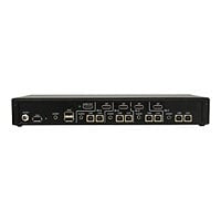 Tripp Lite Secure KVM Switch, 4-Port, Single Head, DP to HDMI (x4), 4K, NIAP PP4.0, Audio, CAC, TAA - KVM / audio switch