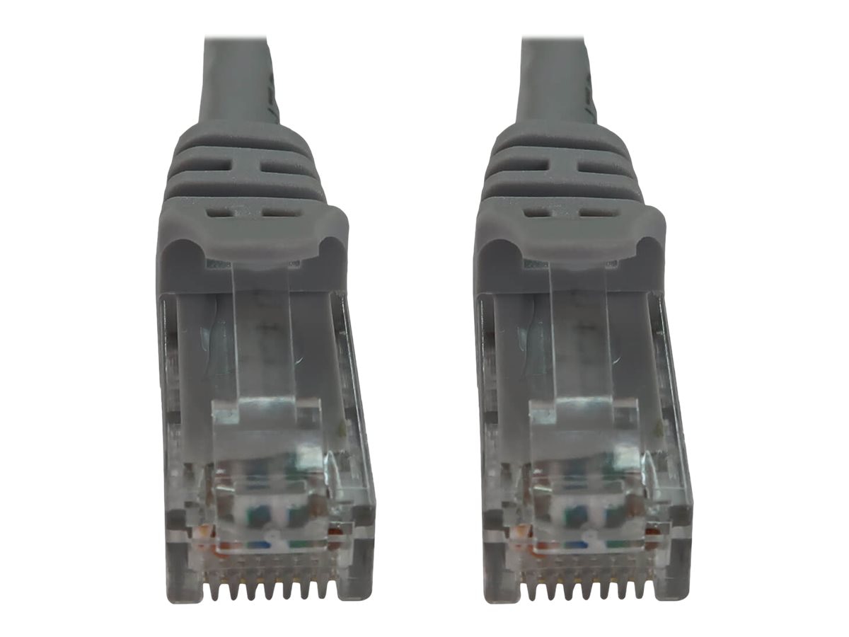 Eaton Tripp Lite Series Cat6a 10G Snagless Molded UTP Ethernet Cable (RJ45 M/M), PoE, Gray, 50 ft. (15.2 m) - network