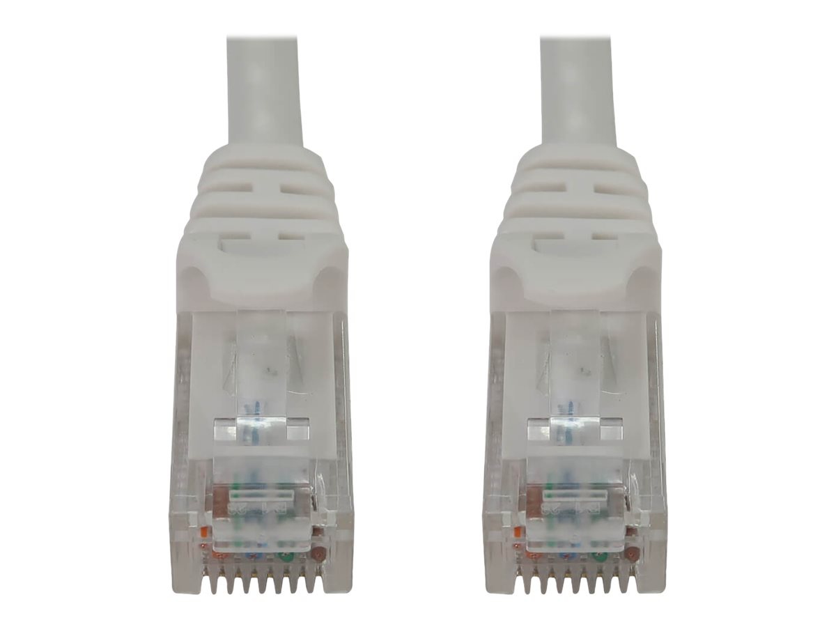 Eaton Tripp Lite Series Cat6a 10G Snagless Molded UTP Ethernet Cable (RJ45 M/M), PoE, White, 2 ft. (0.6 m) - network