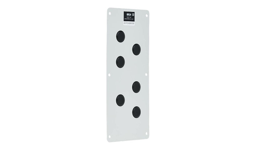 Tripp Lite SmartRack Cable Gland Plate for NEMA-Rated Enclosure Cabinets, 6 Ports (0.5 in.) - plaque pour presse-étoupe de câble