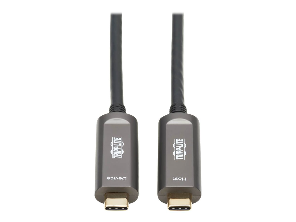 Tripp Lite USB-C AOC Cable (M/M) - USB 3,2 Gen 2 (10 Gbps) Plenum-Rated Fib