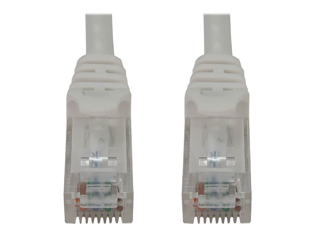 Eaton Tripp Lite Series Cat6a 10G Snagless Molded UTP Ethernet Cable (RJ45 M/M), PoE, White, 6 ft. (1.8 m) - network