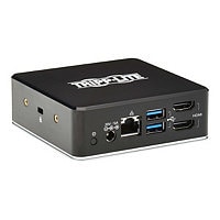 Tripp Lite USB-C Dock, Dual Display - Dual HDMI, USB 3,2 Gen 1, USB-A Hub, GbE, 3,5 mm, 85W PD Charging, EU/UK Power