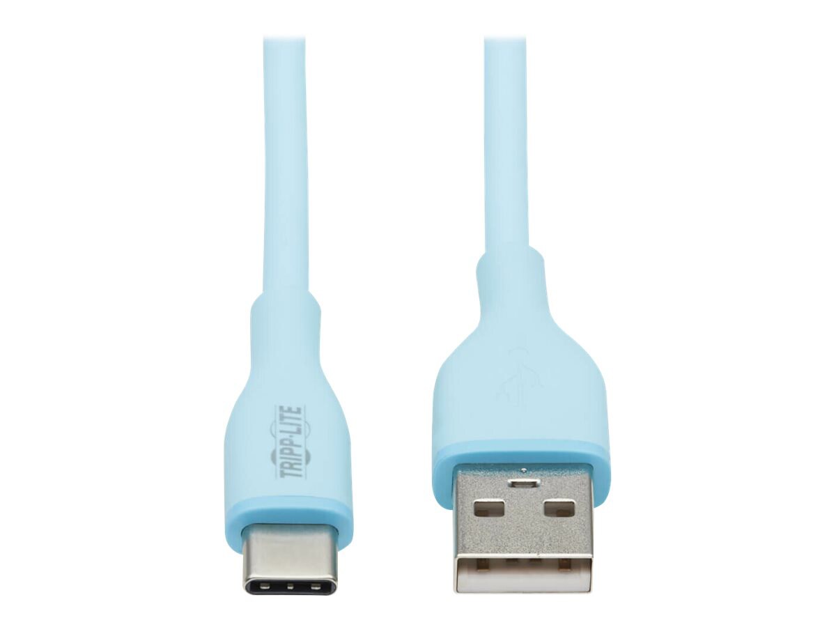 Tripp Lite Safe-IT USB-A to USB-C Antibacterial Cable, USB 2.0, Ultra Flexi
