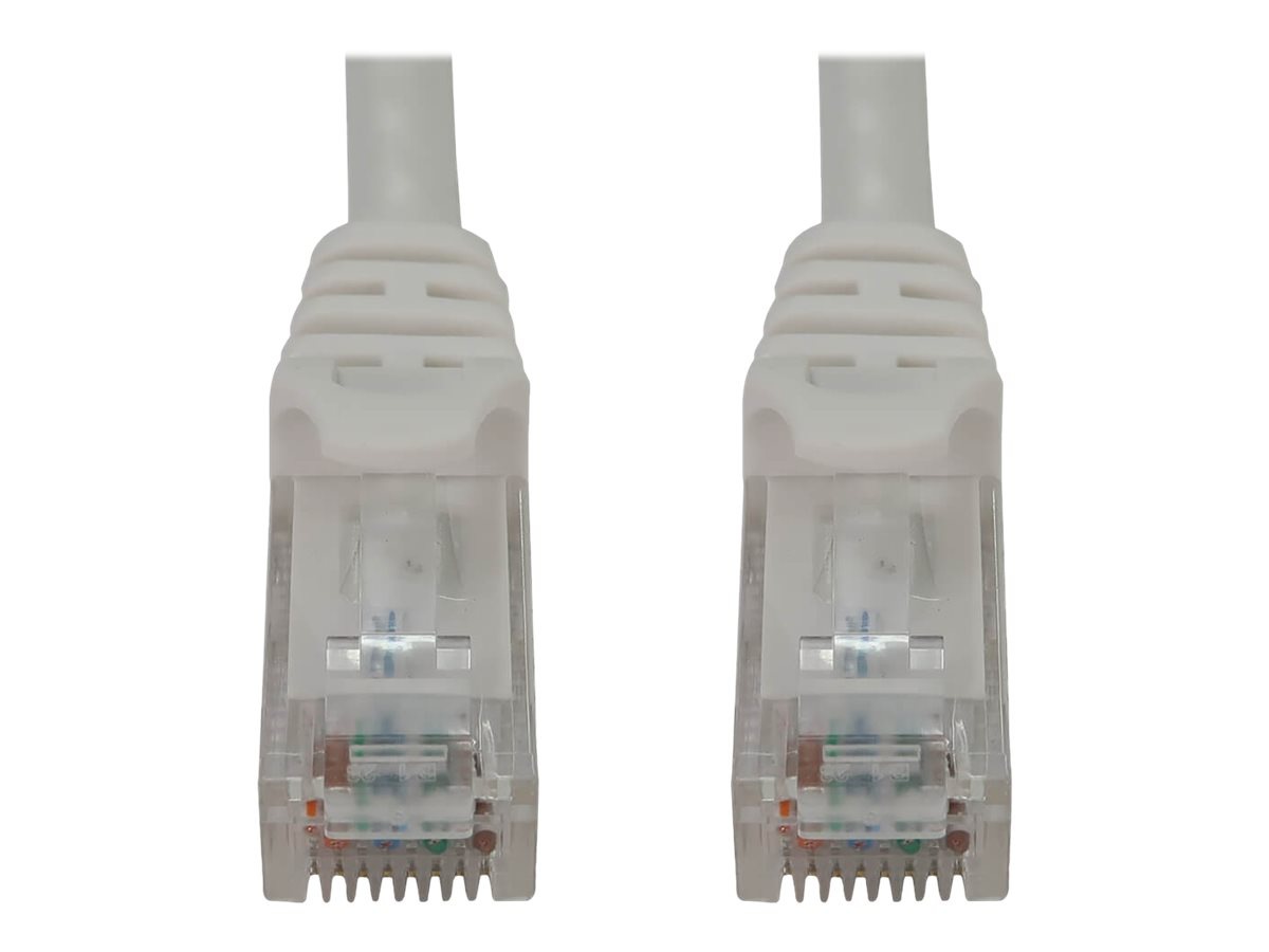 Eaton Tripp Lite Series Cat6a 10G Snagless Molded UTP Ethernet Cable (RJ45 M/M), PoE, White, 10 ft. (3.1 m) - network