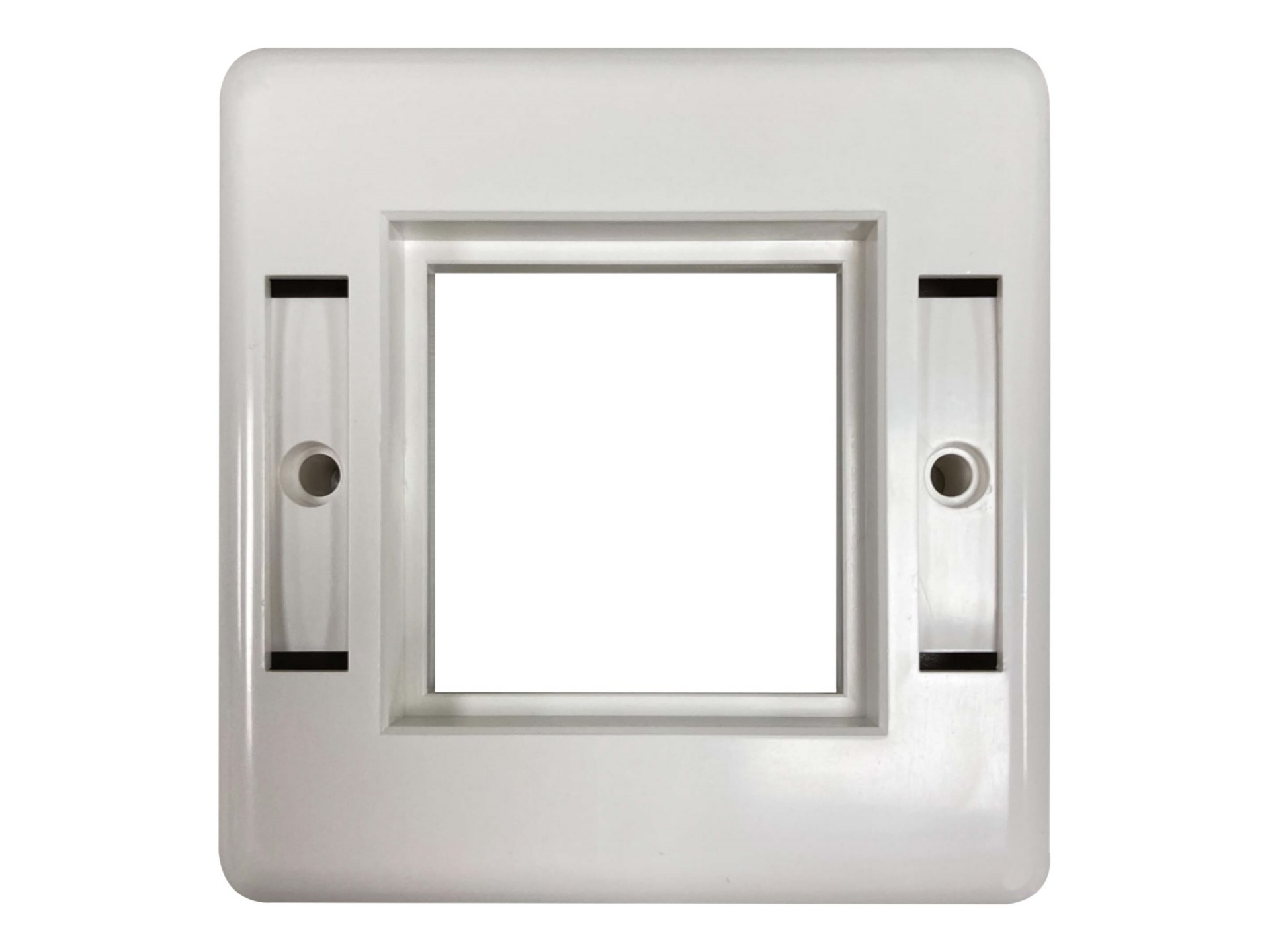 Eaton Tripp Lite Series Single-Gang European-Style Gang Frame for Insert Modules, White - wall plate insert - TAA