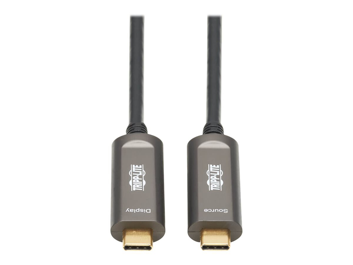 Tripp Lite USB-C to USB-C Plenum-Rated Fiber Active Optical Cable (AOC) - 4