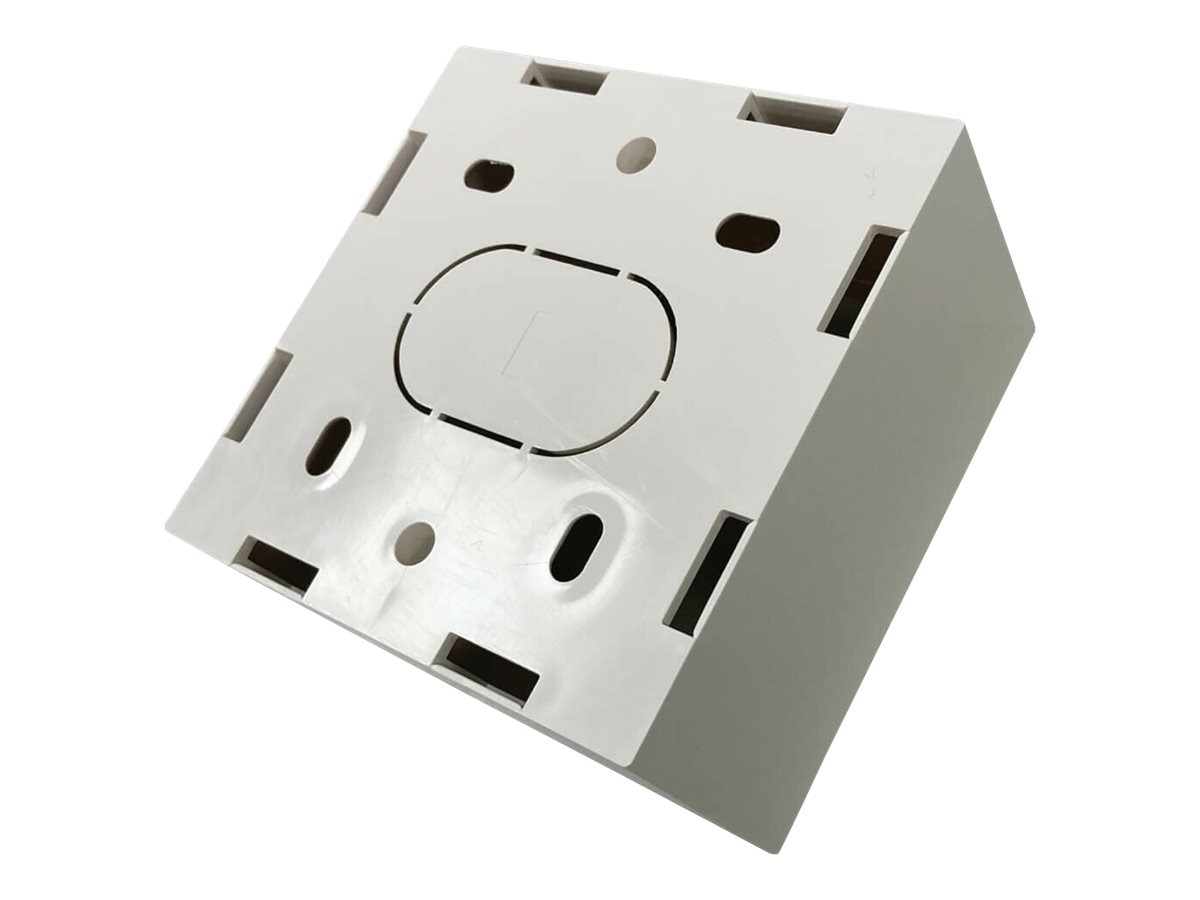 Eaton Tripp Lite Series Single-Gang Surface Mounting Box, UK Style, 86 x 86 x 47 mm, White - surface mount box - TAA