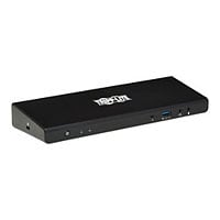 Tripp Lite USB-C Dock, Dual Display - 5K 60 Hz DP, 4K 60 Hz HDMI, USB 3,2 Gen 1, USB-A/C Hub, GbE, 85W PD Charging,