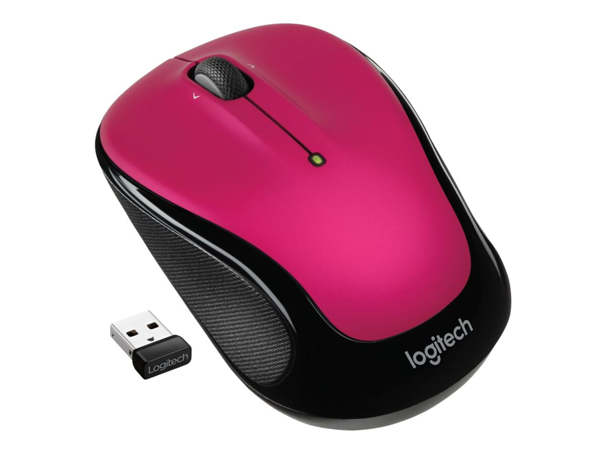 Logitech M325s Wireless Mouse, 2.4 GHz with USB Receiver, Brilliant Rose -