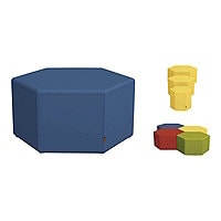 Spectrum BLENDER Soft Seating - ottoman - hexagon - PVC, foam, plywood - bl