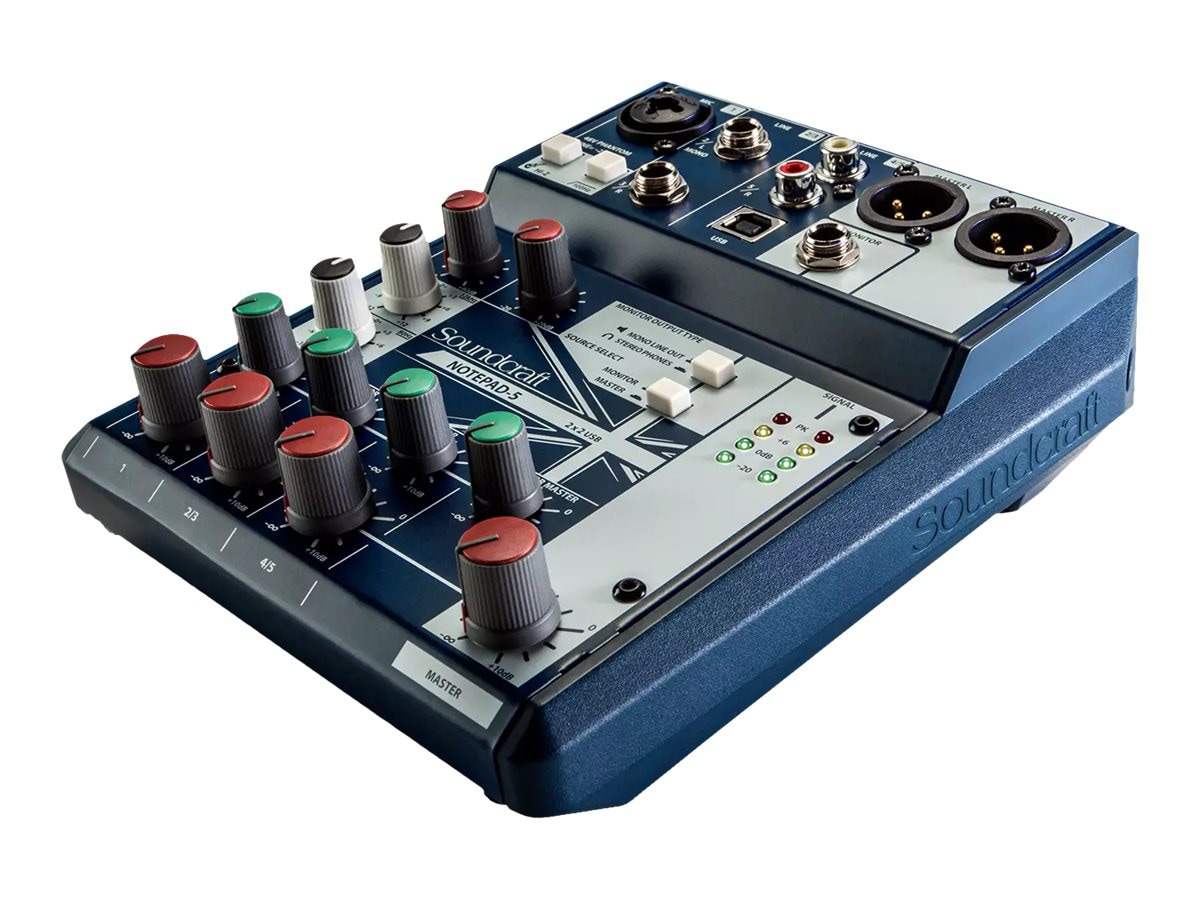 Soundcraft Notepad-5 analog mixer - 5-channel