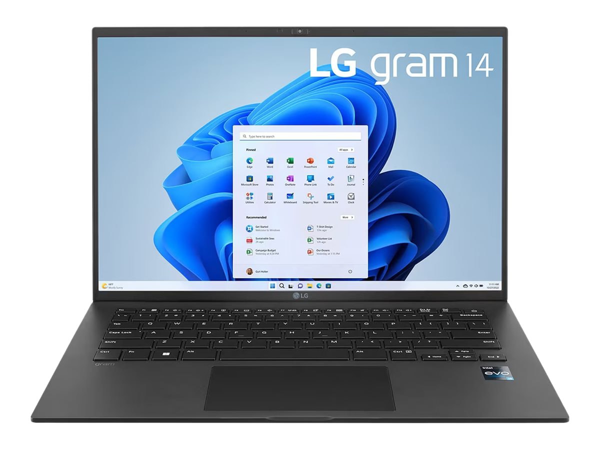 LG gram 14Z90R-Q.APB5U1 14" Notebook - WUXGA - Intel Core i5 13th Gen i5-1340P - vPro Technology - 8 GB - 512 GB SSD -