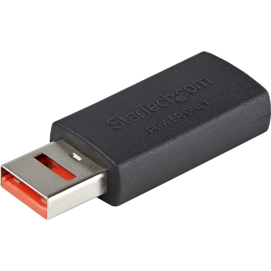 StarTech.com Secure Charging USB Data Blocker Adapter, Male/Female USB-A Data Blocking Charge/Power-Only Charging