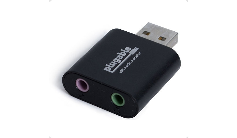 Plugable USB Audio Adapter Mini Sound Card w/ 3.5mm Headphone,Driverless