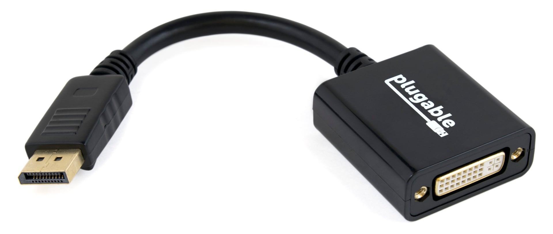 Plugable DisplayPort to DVI Adapter (Windows,Linux Systems and Displays up to 4K UHD 3840x2160@30Hz),Driverless