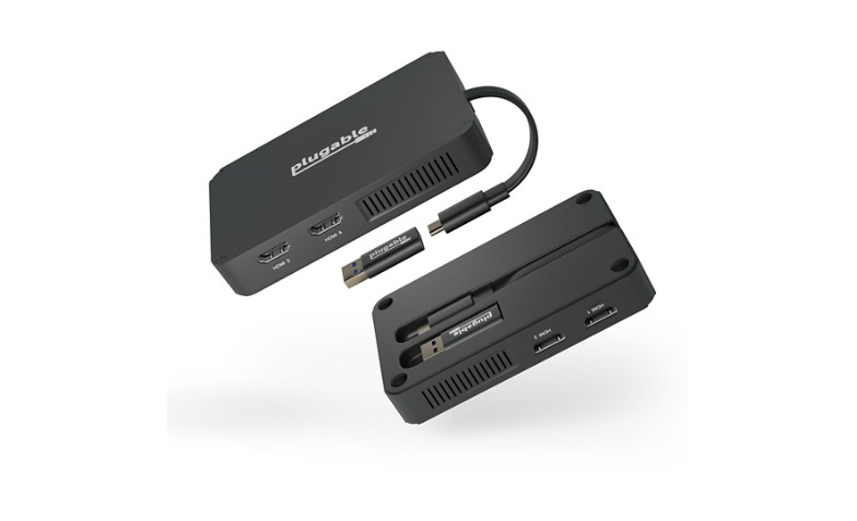 Plugable 4 HDMI Multi Monitor Adapter, USB 3.0 or USB C to