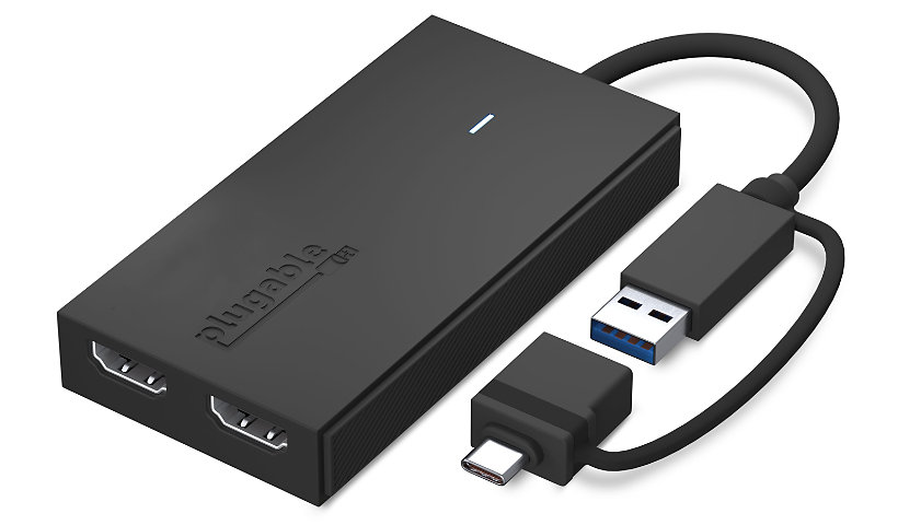 Plugable USB 30 USBC to HDMI Dual Monitor Graphics Adapter