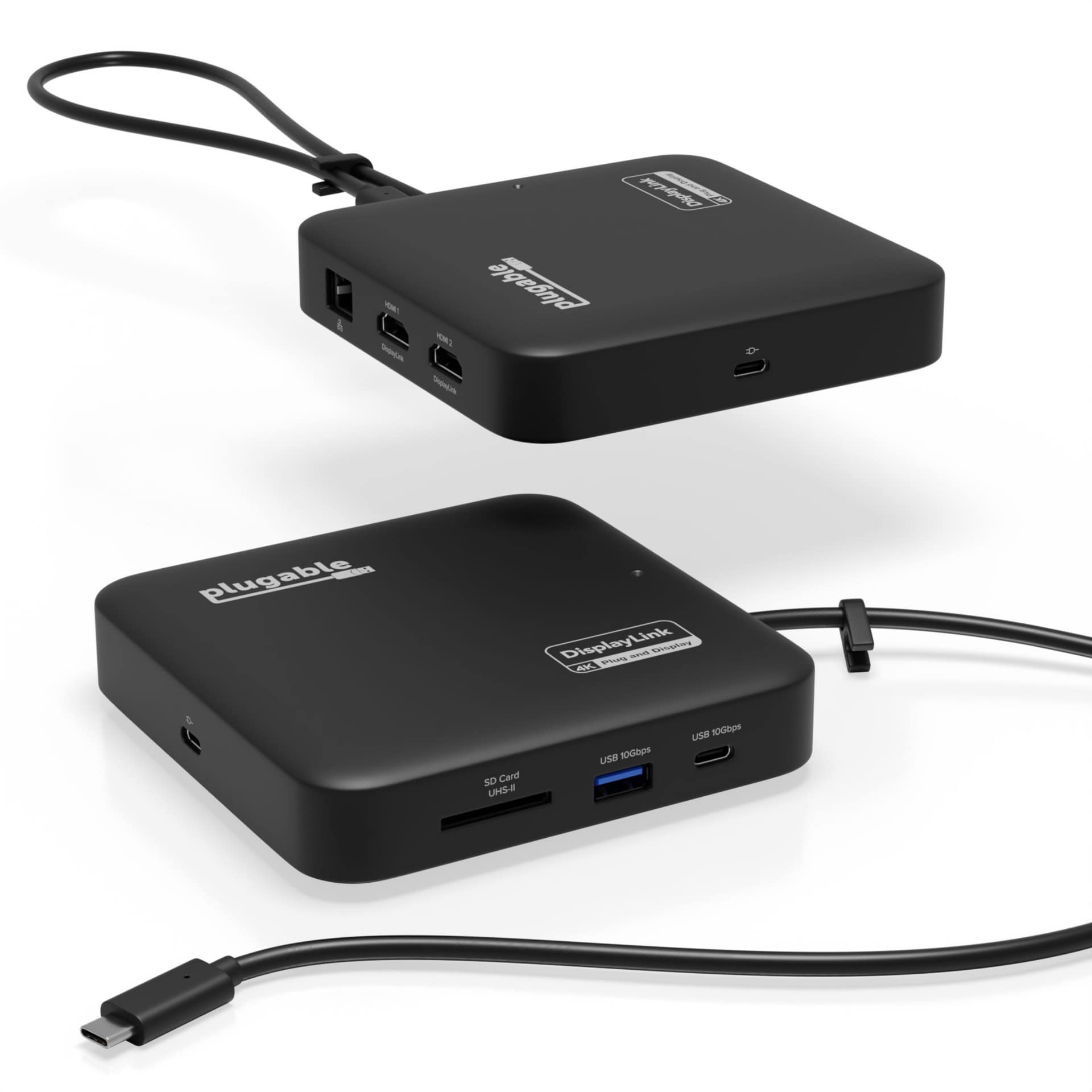 Plugable USB 3.0 and USB-C 4K Dual Monitor Docking Station