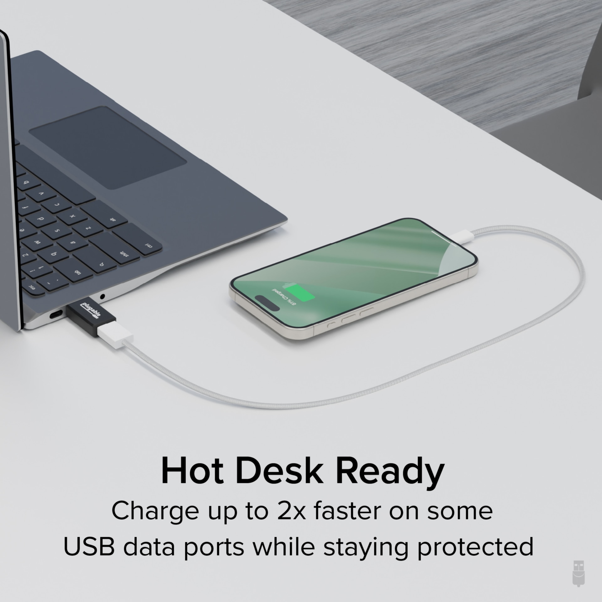 Thumbnail 3 of 5 for Plugable USB Data Blocker for Juice Jacking, Universal Charge-Only Adapter