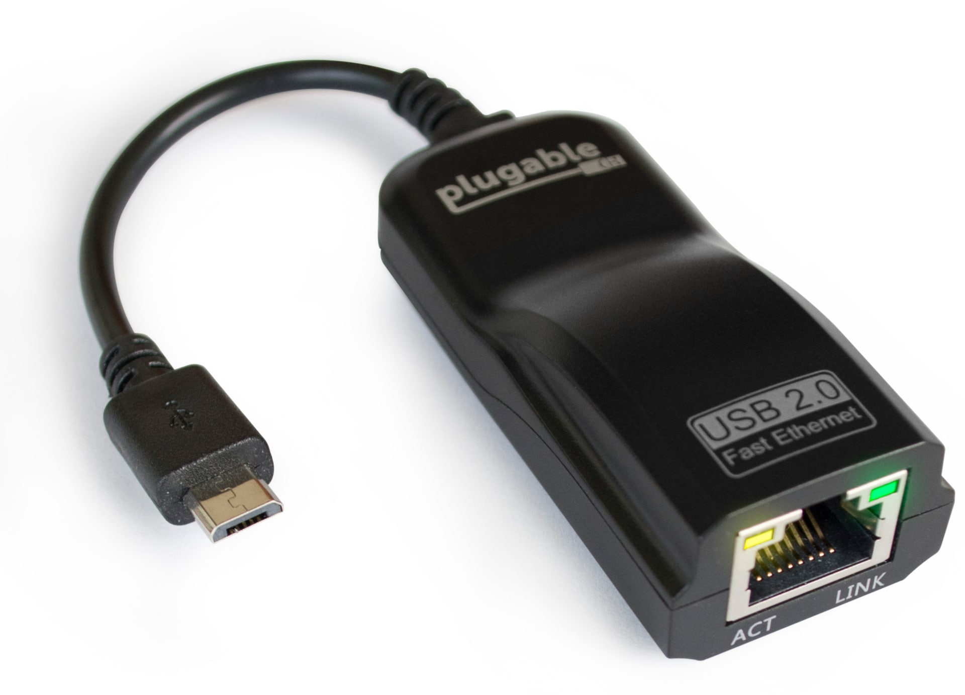 Plugable OTG Network Adapter - USB 20 Micro-B to 10/100 Ethernet