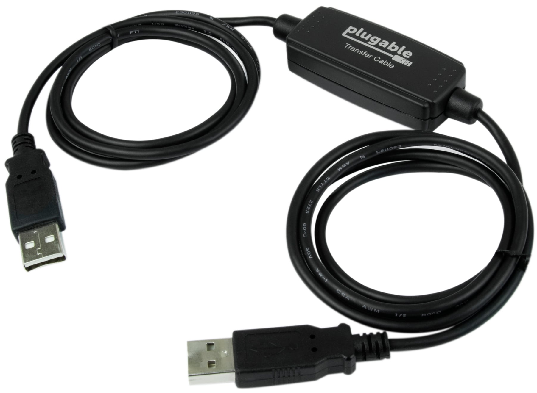 Plugable USB Transfer Cable, Unlimited Use, Transfer Data Between 2 Windows PC's