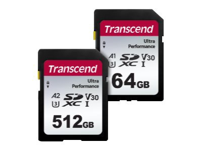 Transcend 340S - flash memory card - 64 GB - SDXC UHS-I