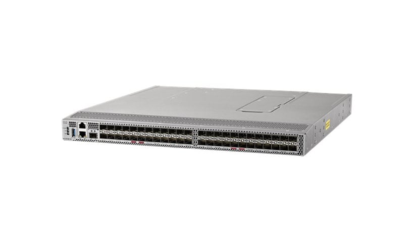 Cisco MDS 9148V - switch - 48 ports - managed - rack-mountable - with 48x 64 Gbps SW SFP+ transceiver