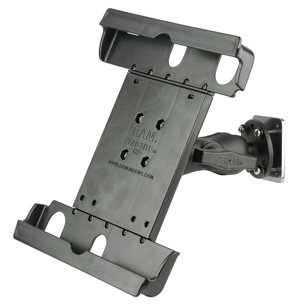 RAM® Double Socket Arm with Round Ball Plate - C Size Medium