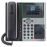 Poly Edge E450 - VoIP phone with caller ID/call waiting - 3-way call capabi