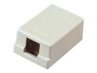 Allen Tel Surface Mount Outlet Box 1-Port Versatap Shuttered - surface mount box