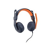 Logitech Zone Learn Wired On-Ear Headset for Learners, 3.5mm AUX - headphon