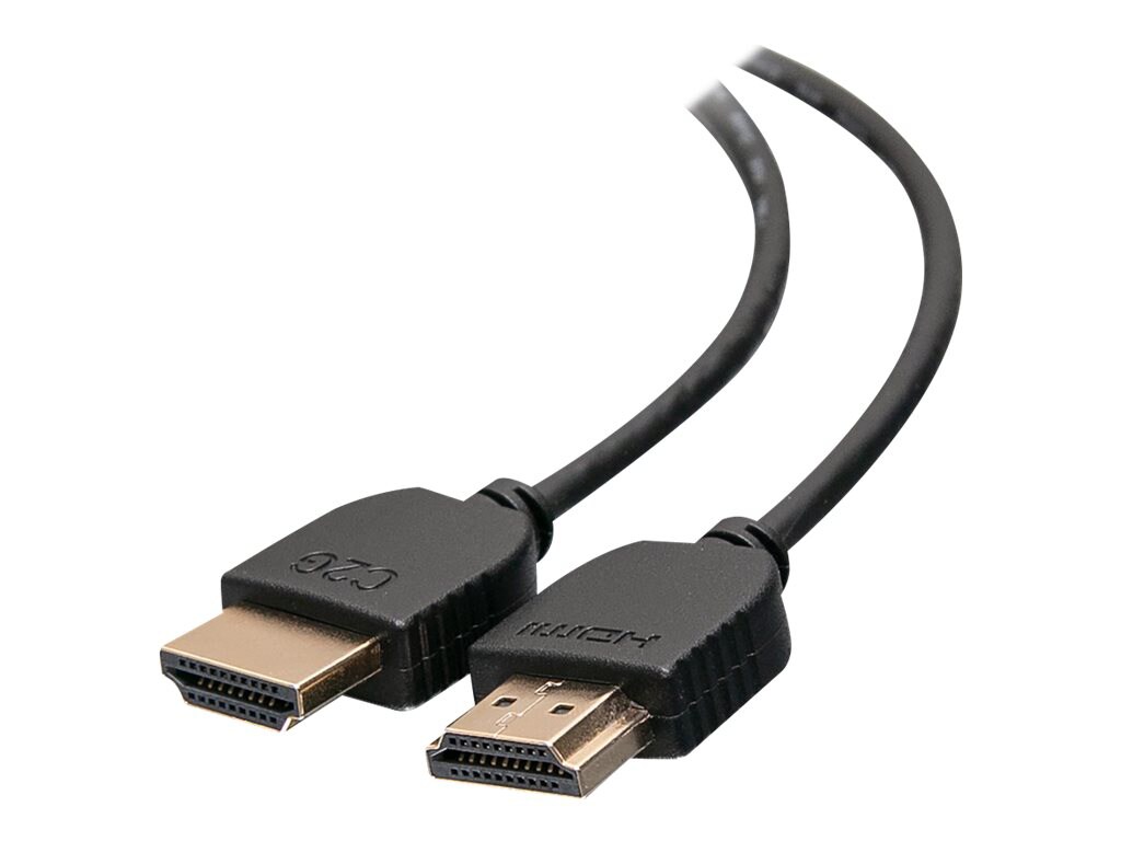 C2G 6ft (1.8m) Ultra Flexible High Speed HDMI Cable with Low Profile Connectors - 4K 60Hz (3-Pack) - HDMI cable - 6 ft