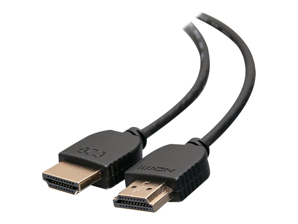 C2G Plus Series 3ft High Speed HDMI Cable with Low Profile Connectors - 4K Slim Flexible HDMI 2.0 Cable - 60Hz - 3 Pack