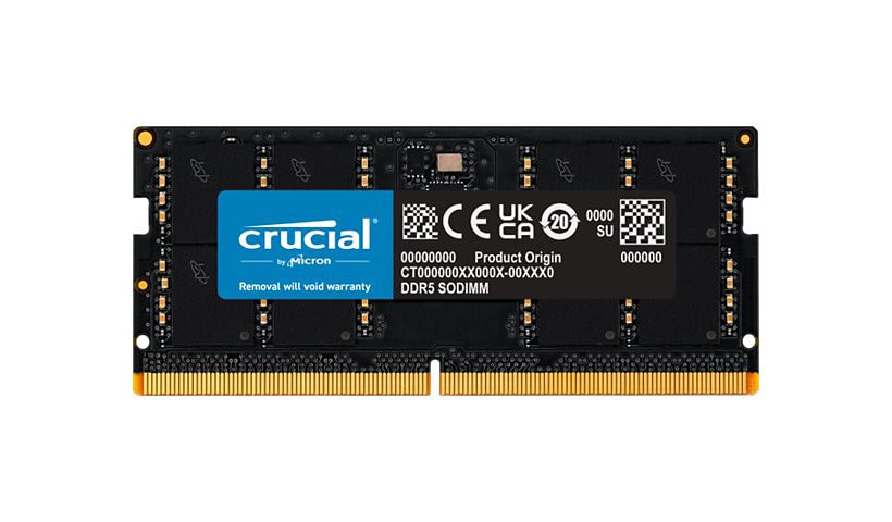 Crucial - DDR5 - module - 32 GB - SO-DIMM 262-pin - 5200 MHz / PC5-41600