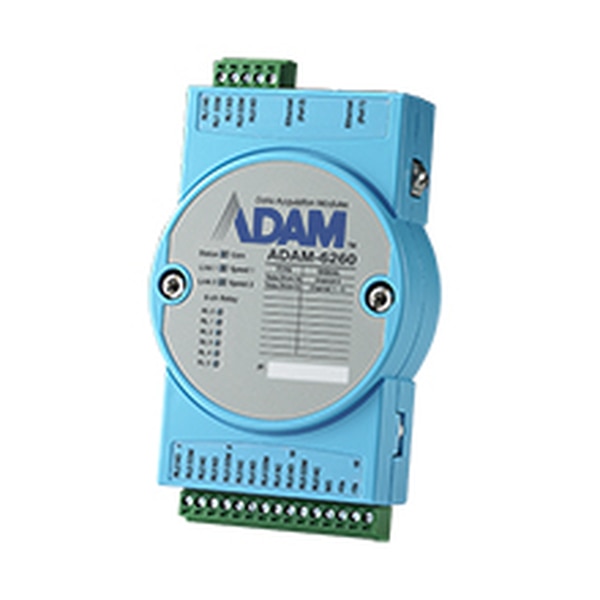 IMC Advantech 6-Channel Relay IoT 2-Port Ethernet Remote I/O Module with Modbus TCP Protocol