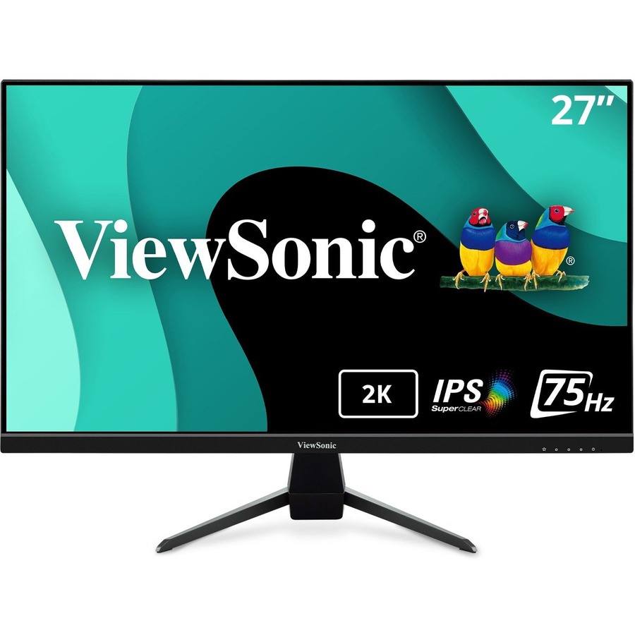 ViewSonic VX2767U-2K 27 Inch 1440p IPS Monitor with 65W USB C, HDR10 Content Support, Ultra-Thin Bezels, Eye Care, HDMI,