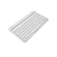 Macally Small Bluetooth Keyboard for iPad,Mac,iPhone - White