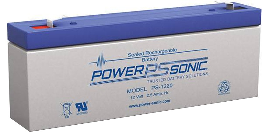 Power-Sonic 12VDC Rechargeable Sealed Lead Acid Battery