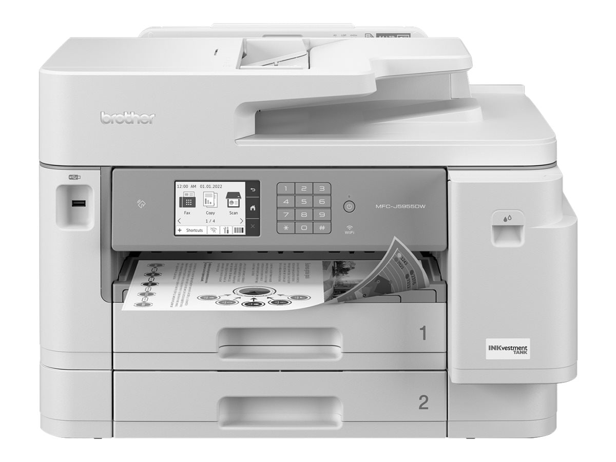 Brother MFC-L3770CDW Wireless Color All-In-One Laser Printer White MFC- L3770CDW - Best Buy