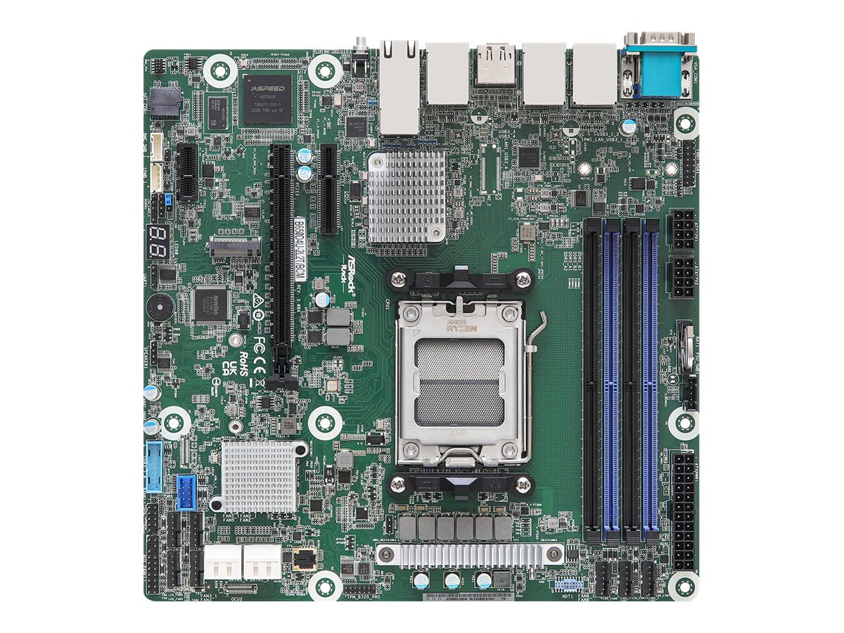 ASRock Rack B650D4U-2L2T/BCM - motherboard - micro ATX - Socket AM5 - AMD  B650E - B650D4U-2L2T/BCM - CPUs - CDW.ca