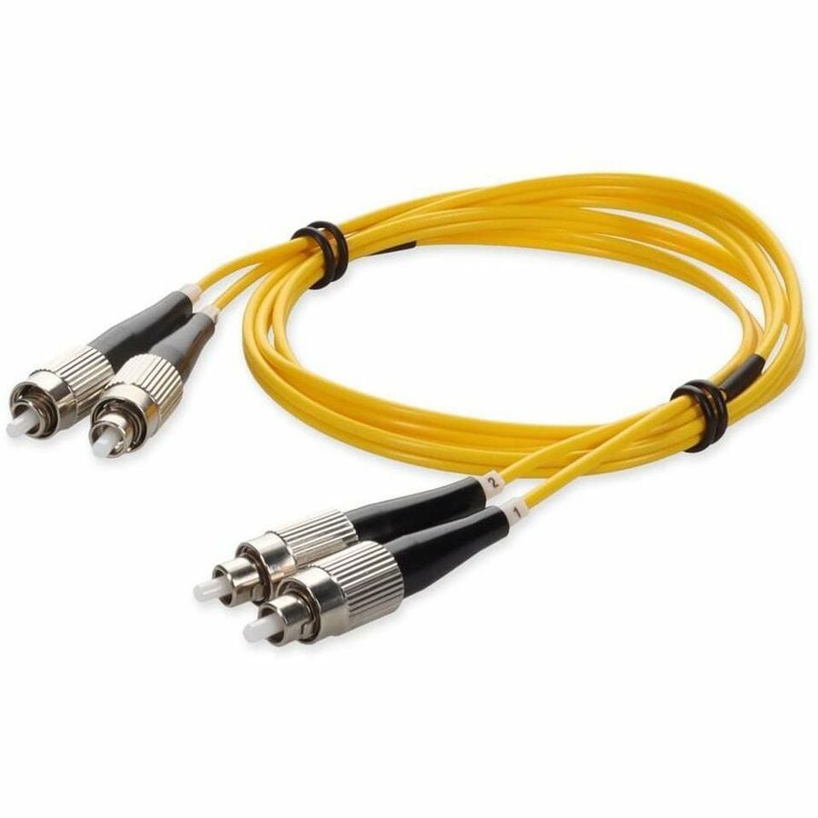 Proline 1m FC (Male) to FC (Male) Yellow OS2 Duplex OFNR (Riser-Rated) Fibe