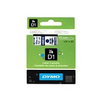 DYMO D1 - label tape - 1 cassette(s) -