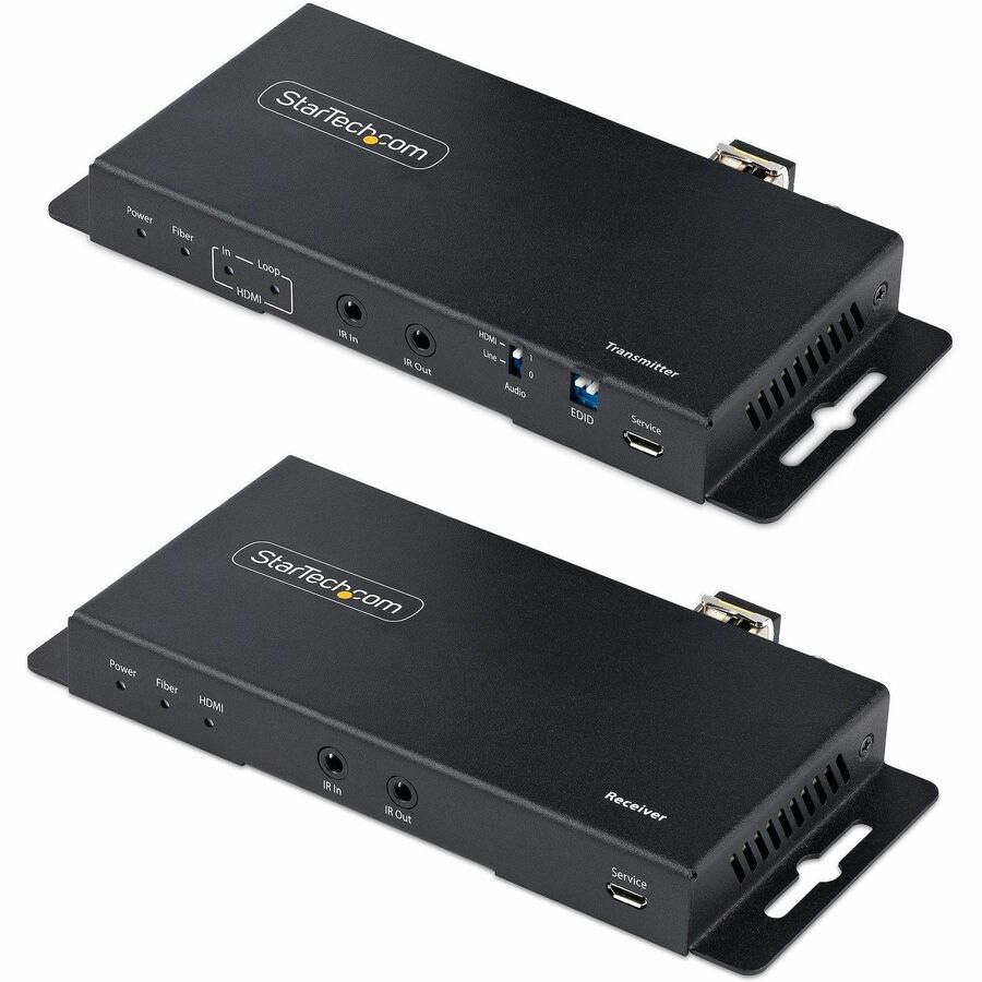 StarTech.com 4K HDMI over Fiber Extender Kit, 4K 60Hz, 3300ft (1km) Single