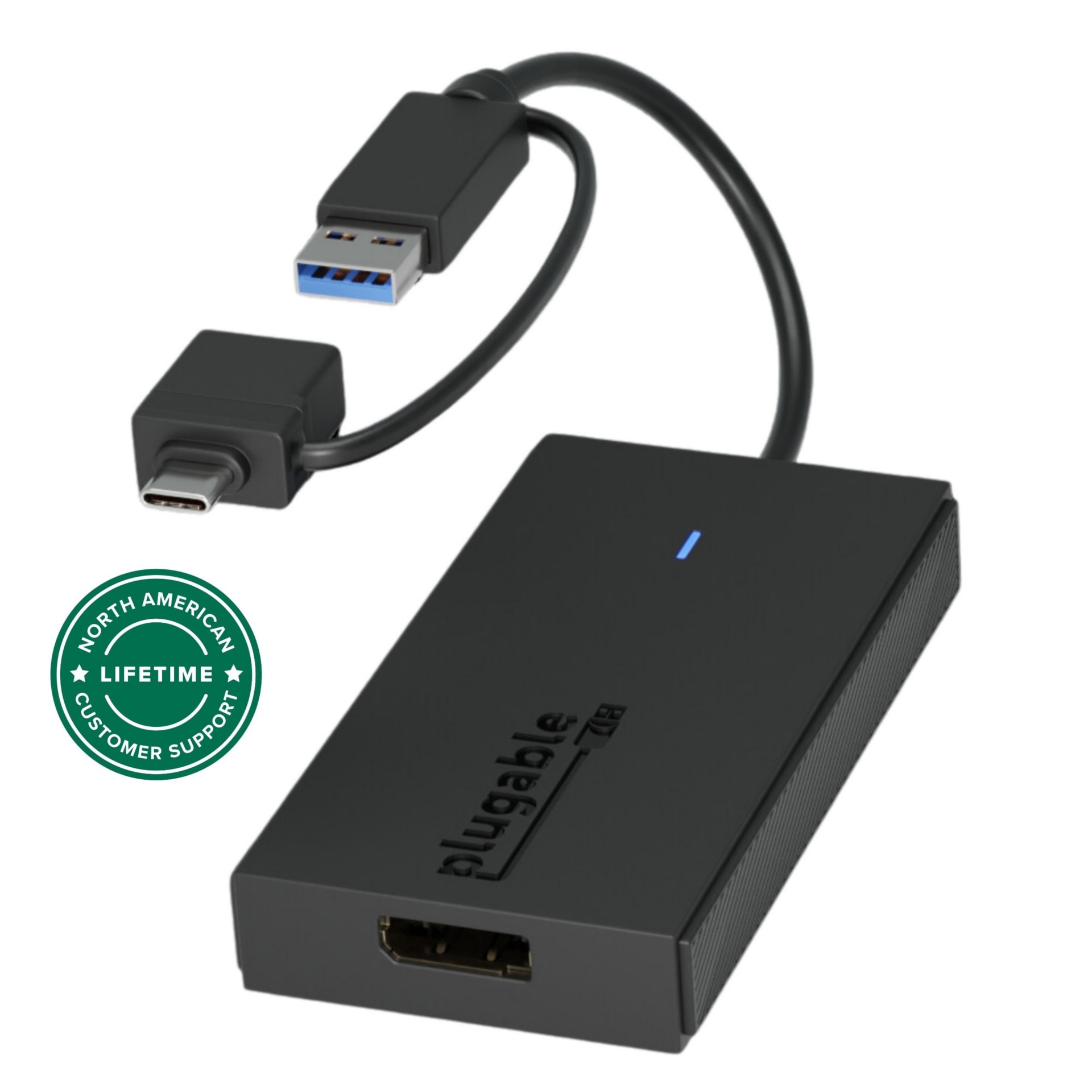Plugable USB C to DisplayPort Adapter, Universal Video Graphics Adapter for USB 3.0 and USB-C Macs and Windows